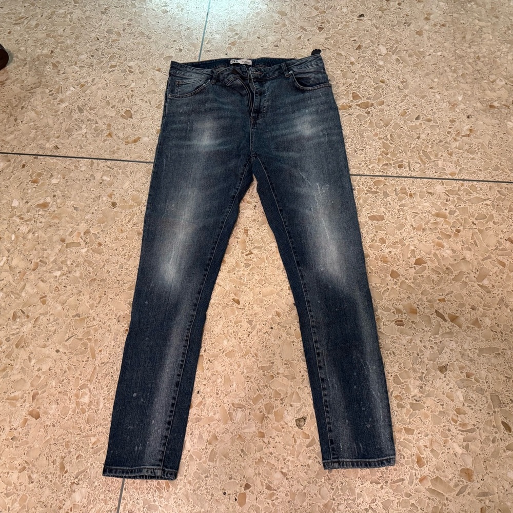 Zara Men's Dark Wash Skinny Jeans